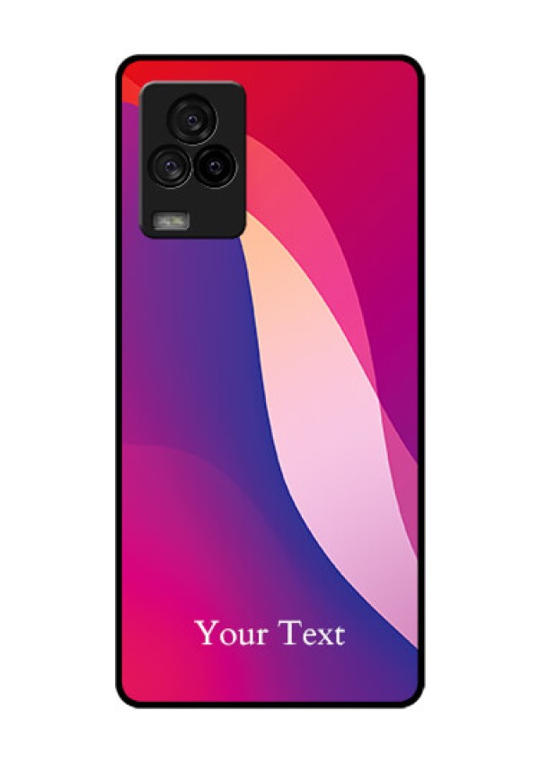 iQOO 7 Legend 5G Personalized Glass Phone Case - Digital abstract Overlap Design