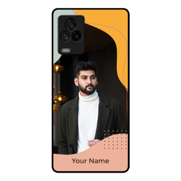 iQOO 7 Legend 5G Personalized Glass Phone Case - Tri-coloured overlay design iQOO 7 Legend 5G Personalized Glass Phone Case - Tri-coloured overlay design