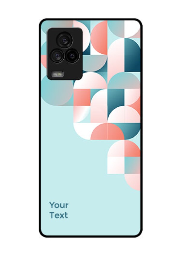 iQOO 7 Legend 5G Custom Glass Phone Case - Stylish Semi-circle Pattern Design