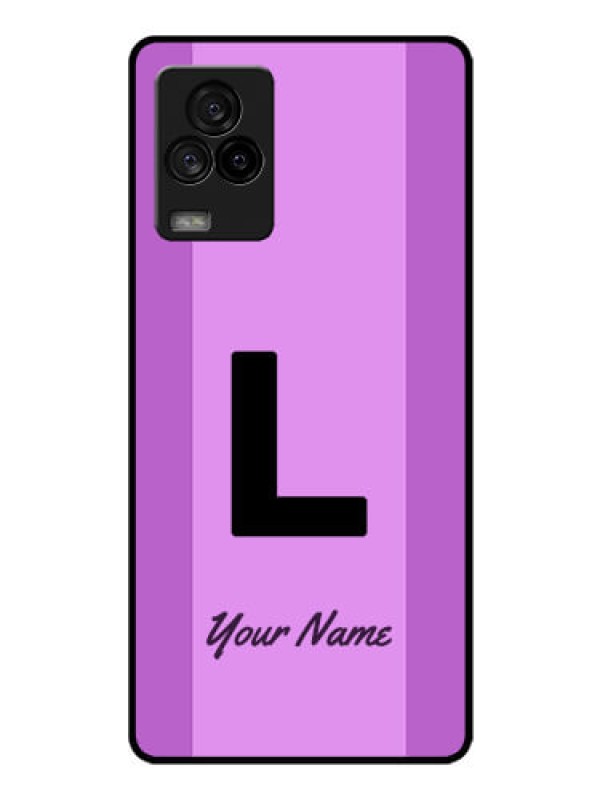 Custom iQOO 7 Legend 5G Custom Glass Phone Case - Tricolor custom text Design