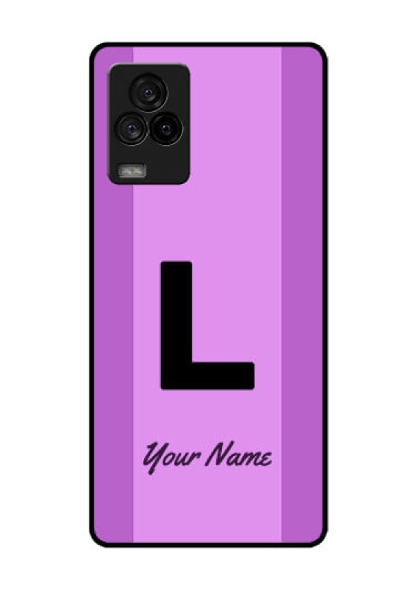 iQOO 7 Legend 5G Custom Glass Phone Case - Tricolor custom text Design