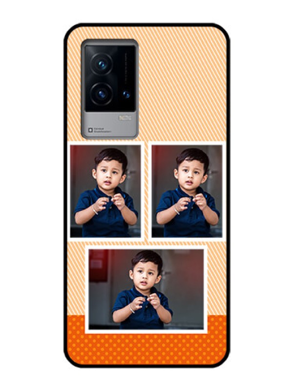 Custom iQOO 9 5G Photo Printing on Glass Case - Bulk Photos Upload Design