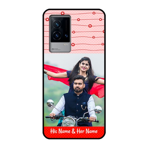 iQOO 9 5G Personalized Glass Phone Case - Red Pattern Case Design iQOO 9 5G Personalized Glass Phone Case - Red Pattern Case Design