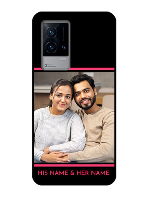 Custom iQOO 9 5G Custom Glass Mobile Case - with Add Text Design