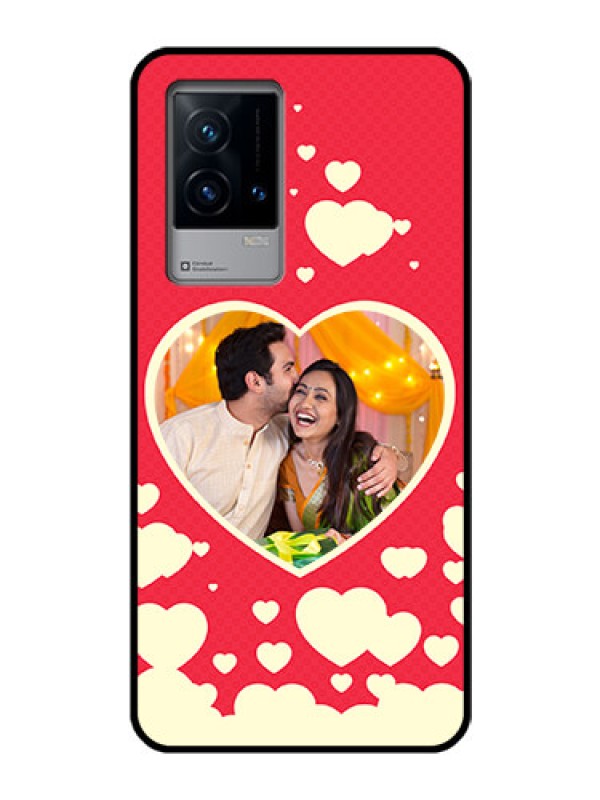 Custom iQOO 9 5G Custom Glass Mobile Case - Love Symbols Phone Cover Design