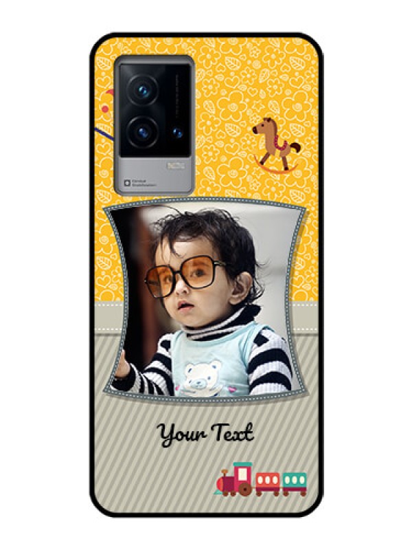 Custom iQOO 9 5G Personalized Glass Phone Case - Baby Picture Upload Design