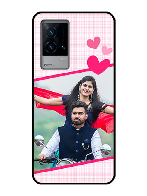 Custom iQOO 9 5G Custom Glass Phone Case - Love Shape Heart Design