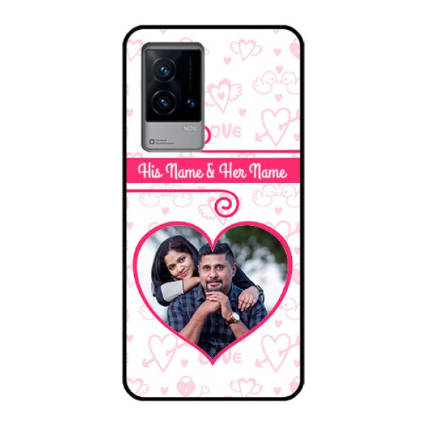 iQOO 9 5G Personalized Glass Phone Case - Heart Shape Love Design iQOO 9 5G Personalized Glass Phone Case - Heart Shape Love Design