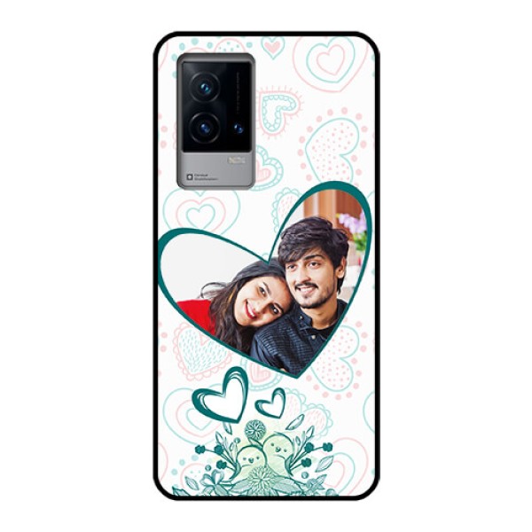 iQOO 9 5G Photo Printing on Glass Case - Premium Couple Design