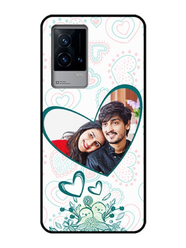 Custom iQOO 9 5G Photo Printing on Glass Case - Premium Couple Design