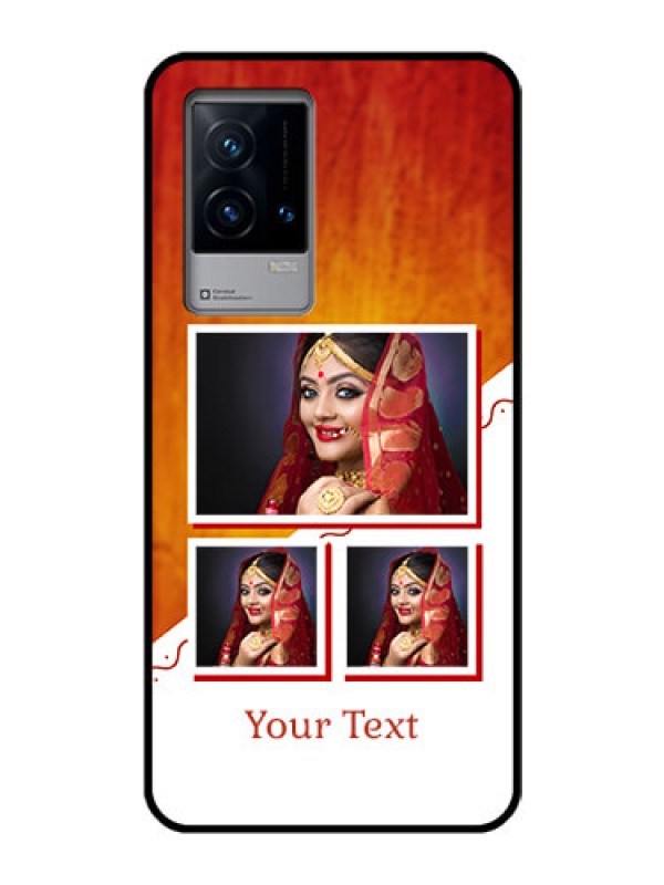 Custom iQOO 9 5G Custom Glass Phone Case - Wedding Memories Design