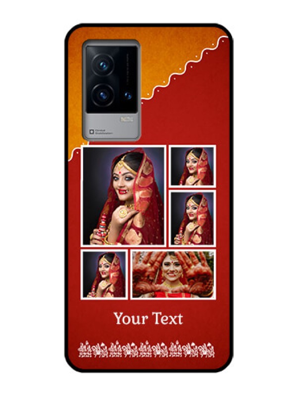Custom iQOO 9 5G Personalized Glass Phone Case - Wedding Pic Upload Design