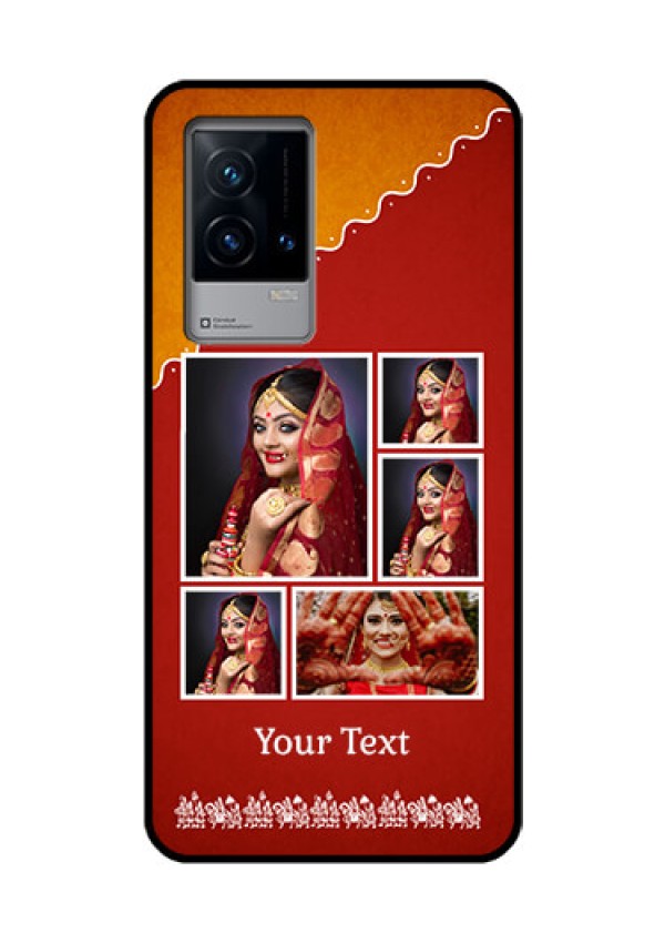 iQOO 9 5G Personalized Glass Phone Case - Wedding Pic Upload Design