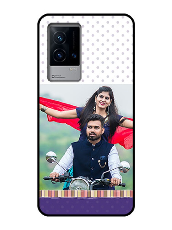 Custom iQOO 9 5G Photo Printing on Glass Case - Cute Family Design