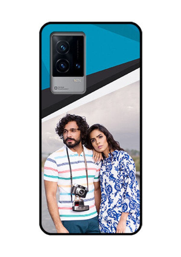 iQOO 9 5G Photo Printing on Glass Case - Simple Pattern Photo Upload Design