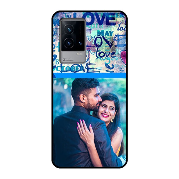 iQOO 9 5G Custom Glass Mobile Case - Colorful Love Design