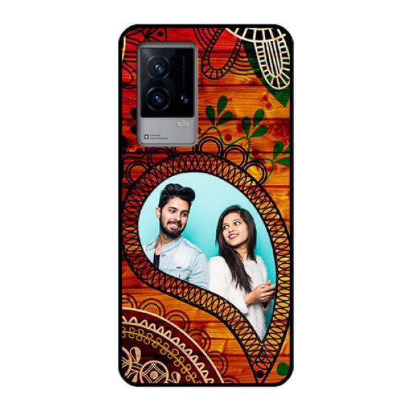 iQOO 9 5G Personalized Glass Phone Case - Abstract Colorful Design