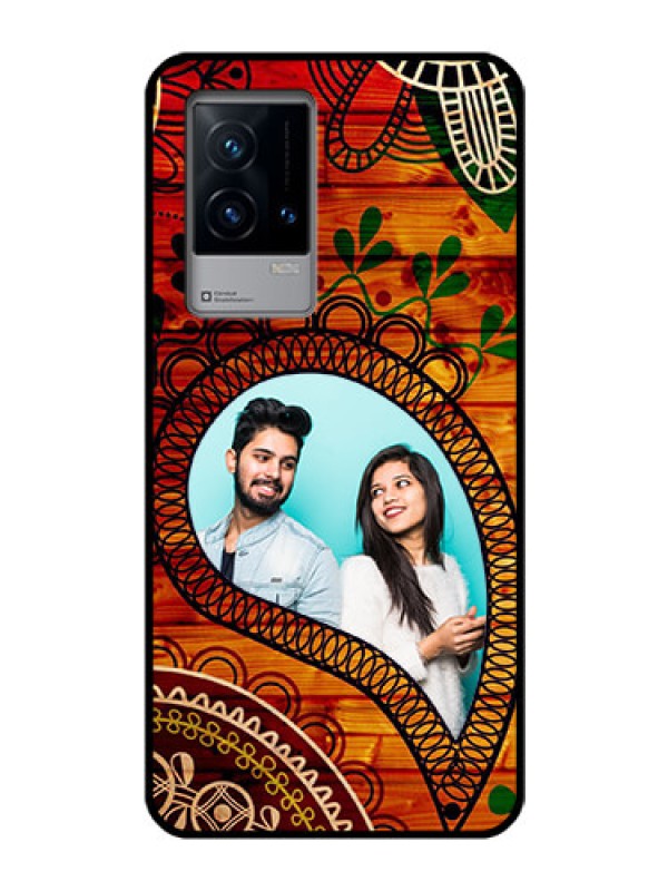 Custom iQOO 9 5G Personalized Glass Phone Case - Abstract Colorful Design