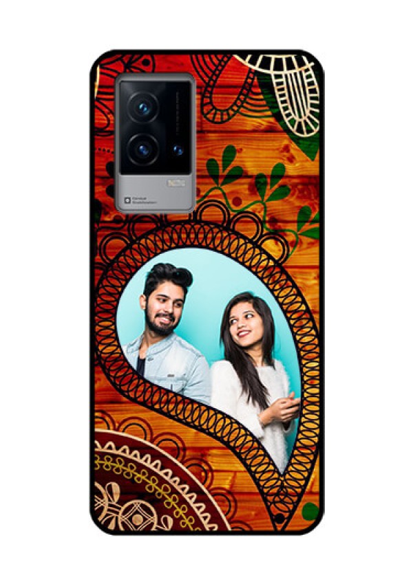 iQOO 9 5G Personalized Glass Phone Case - Abstract Colorful Design
