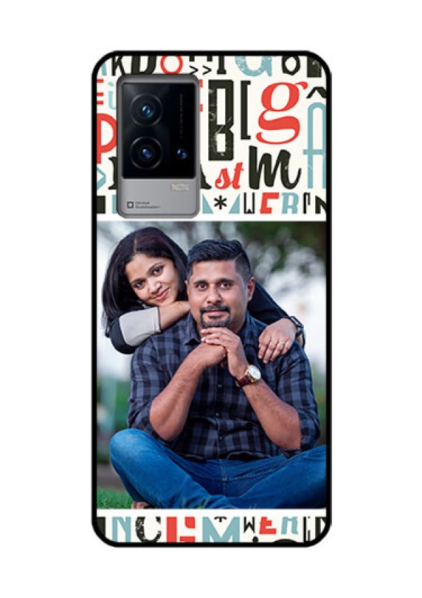 iQOO 9 5G Personalized Glass Phone Case - Alphabet Design
