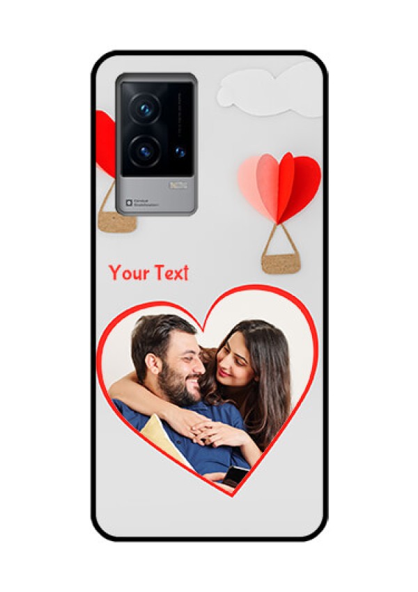 iQOO 9 5G Custom Glass Mobile Case - Parachute Love Design