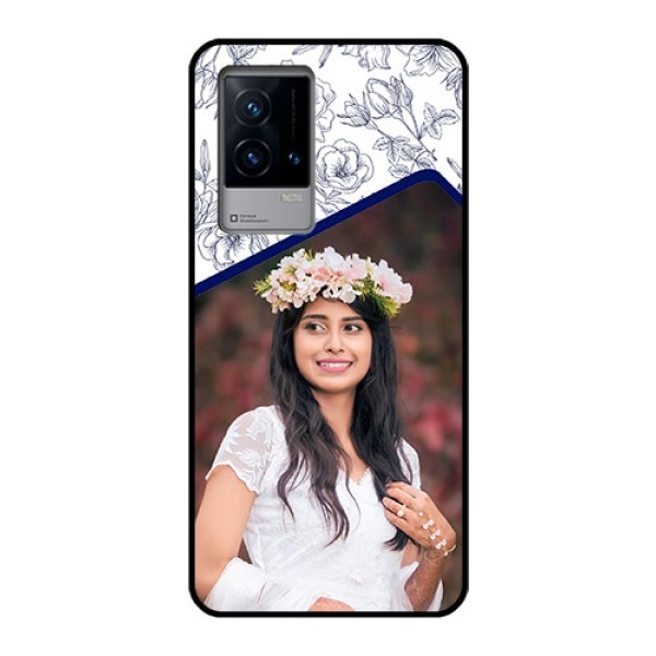 iQOO 9 5G Personalized Glass Phone Case - Premium Floral Design