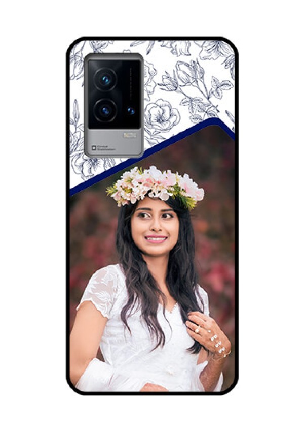 iQOO 9 5G Personalized Glass Phone Case - Premium Floral Design