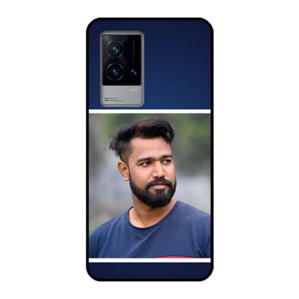 iQOO 9 5G Personalized Glass Phone Case - Simple Royal Blue Design iQOO 9 5G Personalized Glass Phone Case - Simple Royal Blue Design