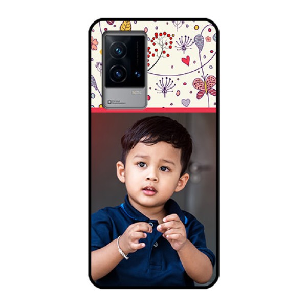 iQOO 9 5G Custom Glass Mobile Case - Premium Floral Design