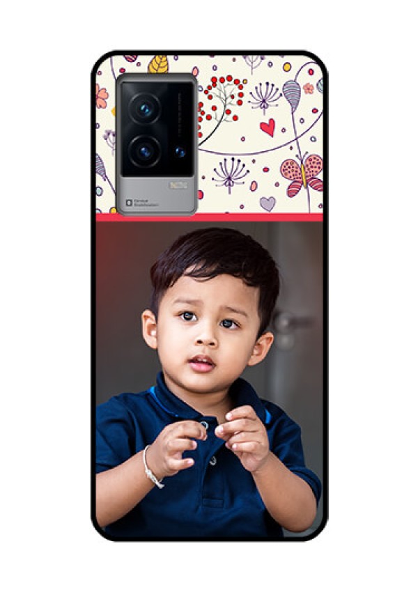 iQOO 9 5G Custom Glass Mobile Case - Premium Floral Design