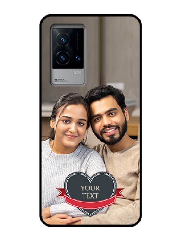 Custom iQOO 9 5G Custom Glass Phone Case - Just Married Couple Design