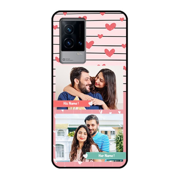 iQOO 9 5G Custom Glass Mobile Case - Photo with Heart Design