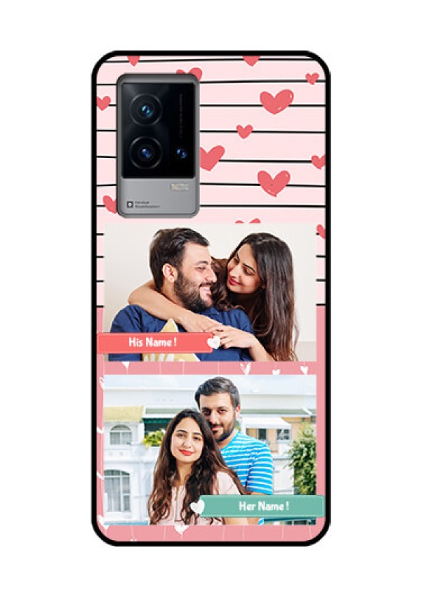 iQOO 9 5G Custom Glass Mobile Case - Photo with Heart Design