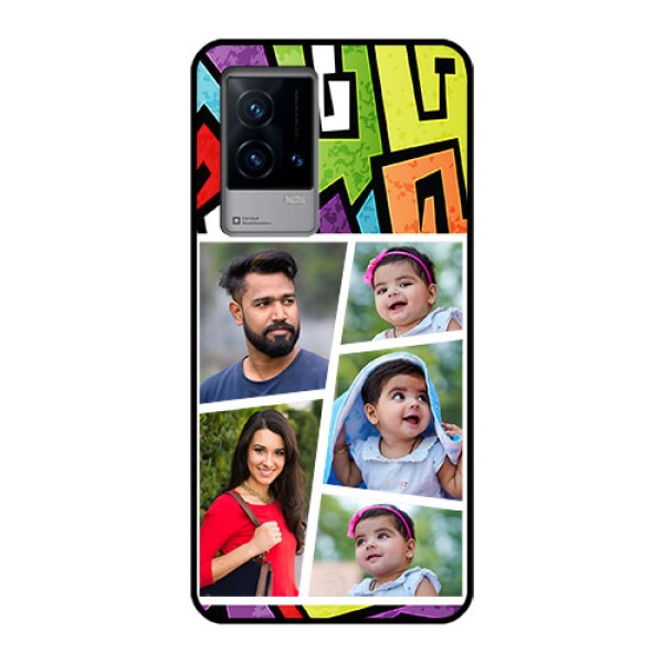 iQOO 9 5G Custom Glass Phone Case - Graffiti pattern Design