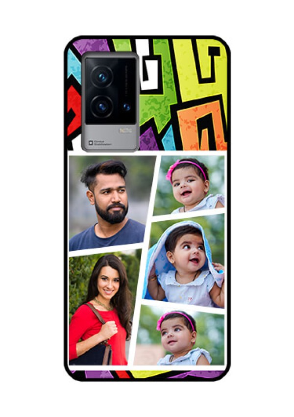iQOO 9 5G Custom Glass Phone Case - Graffiti pattern Design