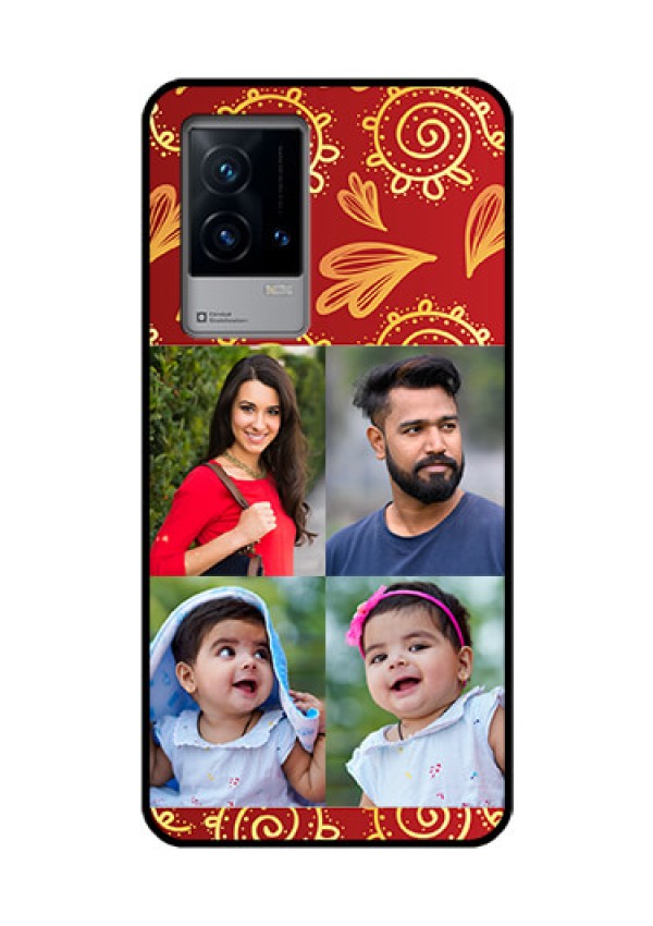 iQOO 9 5G Photo Printing on Glass Case - 4 Image Traditional Design