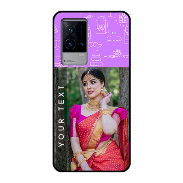 iQOO 9 5G Custom Glass Mobile Case - Birthday Icons Design