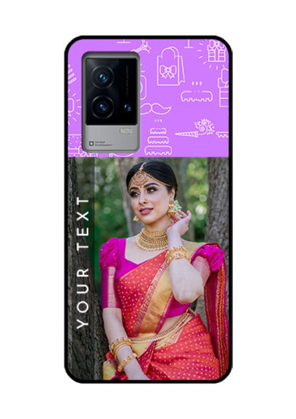 iQOO 9 5G Custom Glass Mobile Case - Birthday Icons Design