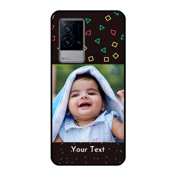 iQOO 9 5G Custom Glass Phone Case - with confetti birthday design iQOO 9 5G Custom Glass Phone Case - with confetti birthday design
