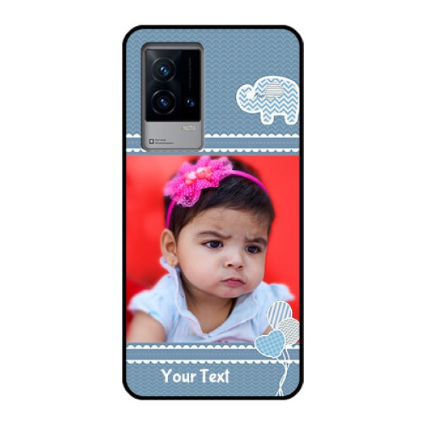 iQOO 9 5G Photo Printing on Glass Case - with Kids Pattern Design