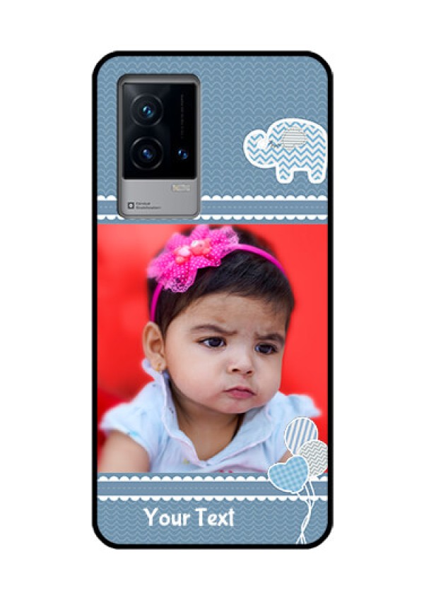 iQOO 9 5G Photo Printing on Glass Case - with Kids Pattern Design