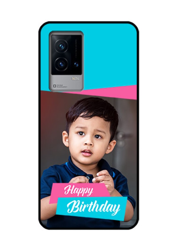 iQOO 9 5G Personalized Glass Phone Case - Image Holder with 2 Color Design