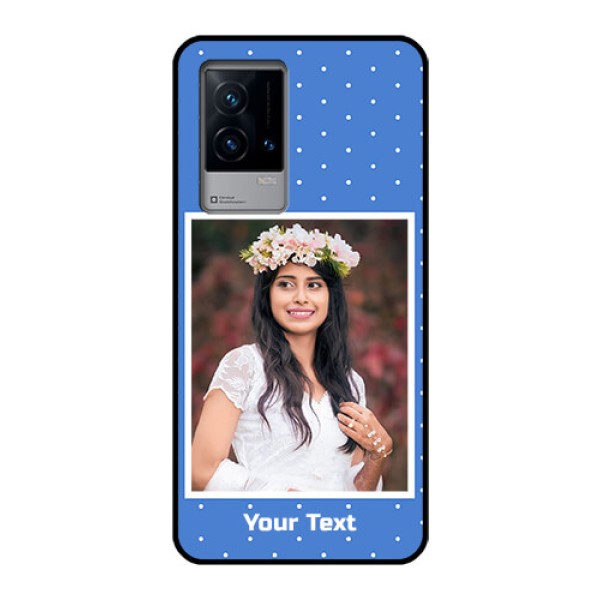 iQOO 9 5G Photo Printing on Glass Case - Polka dots design