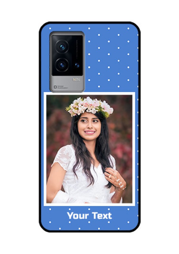 iQOO 9 5G Photo Printing on Glass Case - Polka dots design