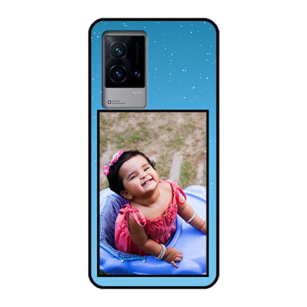 iQOO 9 5G Custom Glass Mobile Case - Wave Pattern Colorful Design
