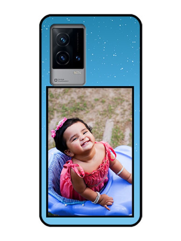 Custom iQOO 9 5G Custom Glass Mobile Case - Wave Pattern Colorful Design