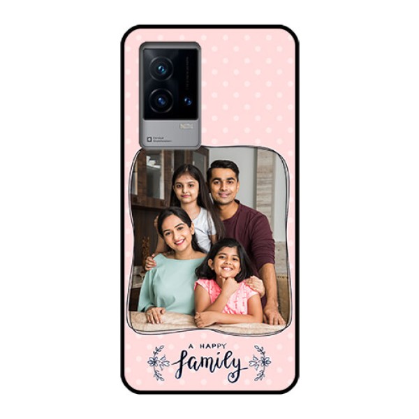 iQOO 9 5G Custom Glass Phone Case - Family with Dots Design