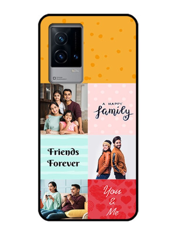 Custom iQOO 9 5G Personalized Glass Phone Case - Images with Quotes Design