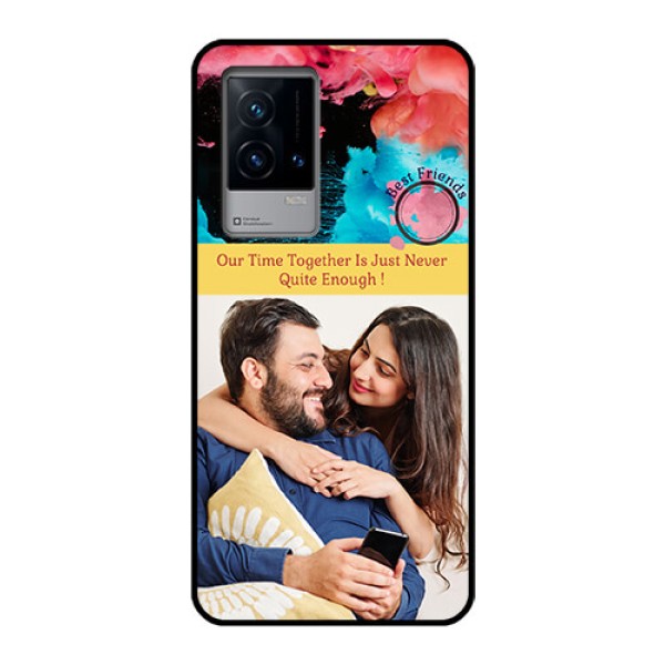 iQOO 9 5G Custom Glass Mobile Case - Quote with Acrylic Painting Design
