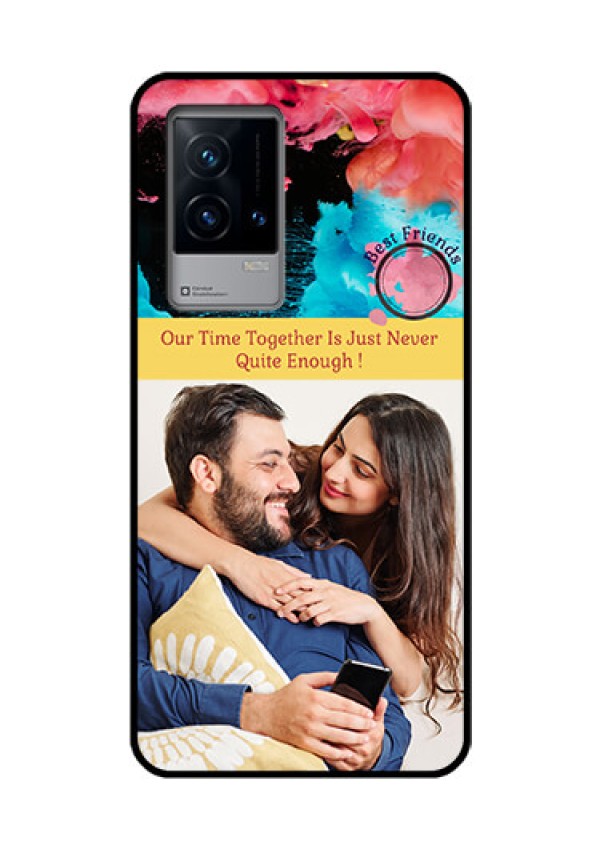 iQOO 9 5G Custom Glass Mobile Case - Quote with Acrylic Painting Design